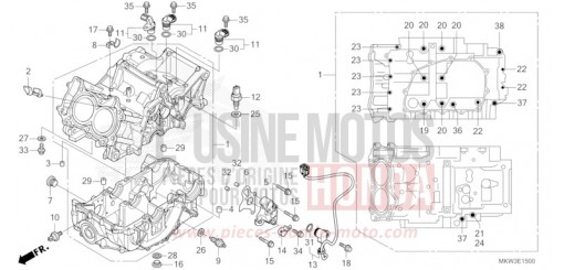 CARTER MOTEUR NC750XDP de 2023